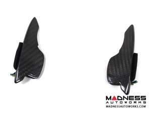 Alfa Romeo 4C Carbon Fiber Paddle Shifters - Yellow Accent 